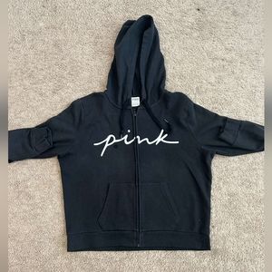 PINK Black Hoodie Size Women's XL